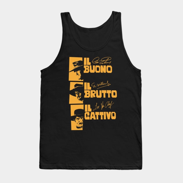 Il Buono, il Brutto, il Cattivo - Sergio Leone Tank Top by Boogosh